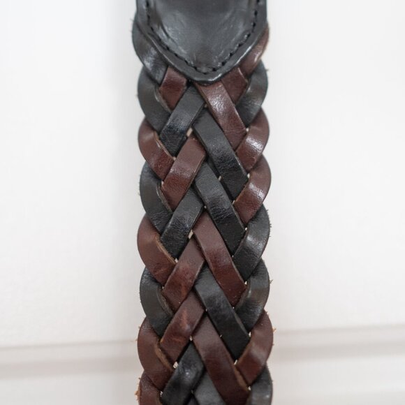 RARE Brighton Horse Head Braided Leather B31439 Equestrian Belt Size 34